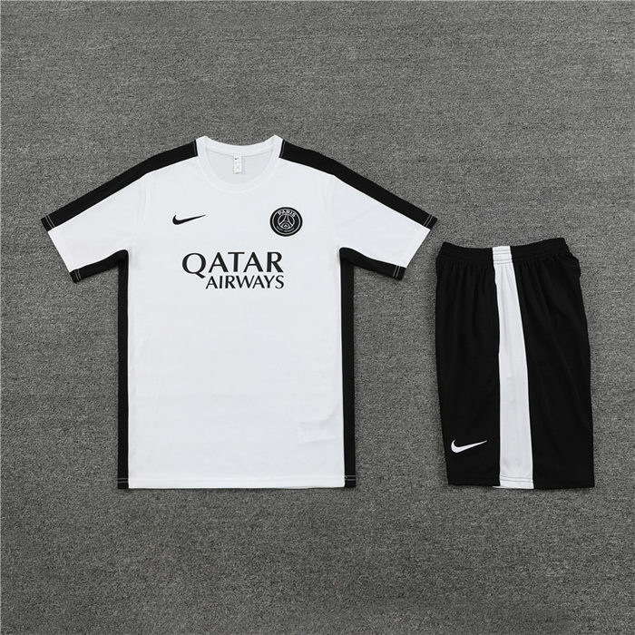 Chandal del Paris Saint-Germain Manga Corta 23-24 Blanco - Pantalon Corto
